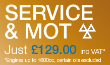Service and MOT just £99